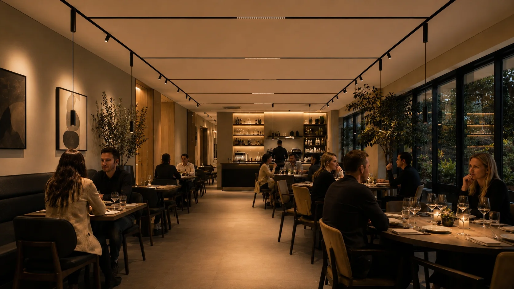 Surface-mounted recessed and trimless 48V magnetic track lighting installation comparison for commercial and residential projects