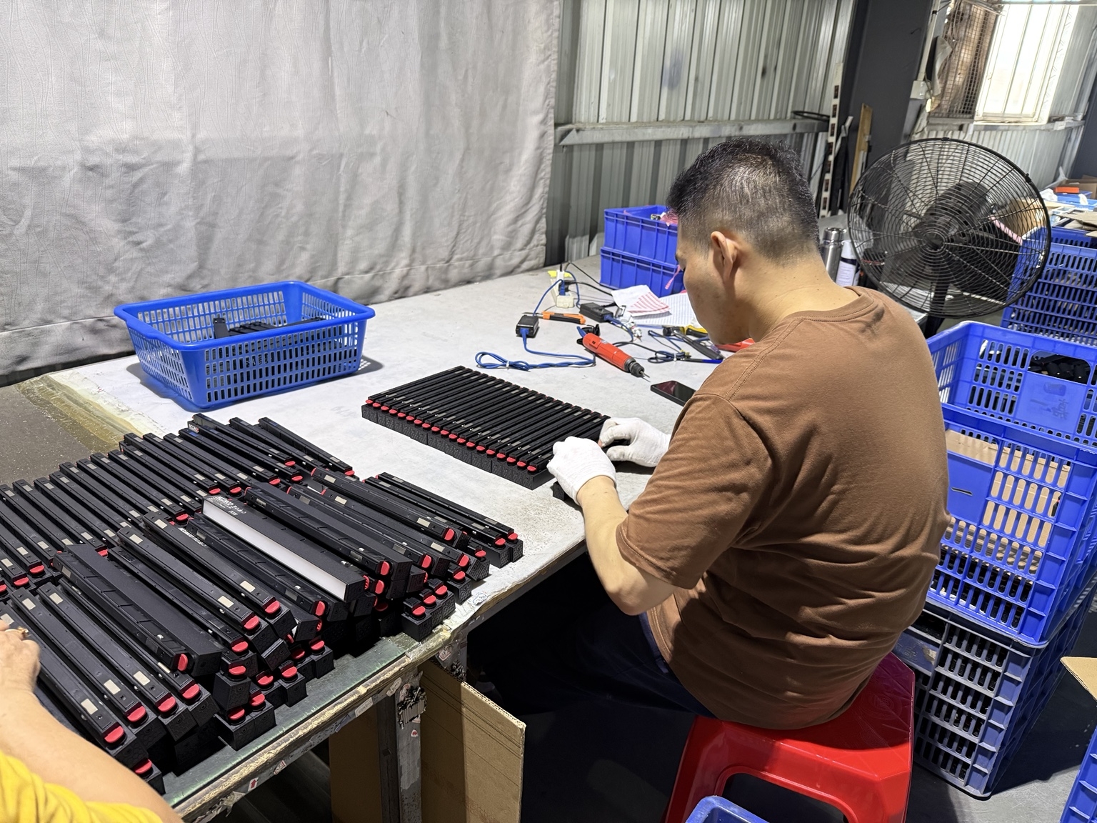 Module assembly and component check